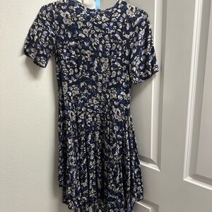 H&M Navy and White Floral Women’s Dress
